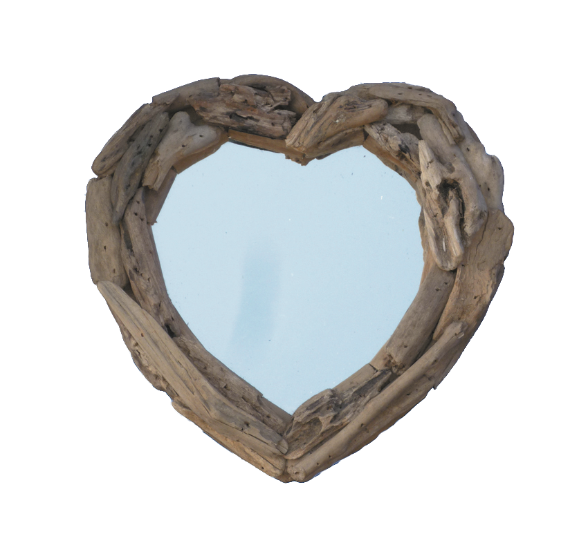 Heart Driftwood Mirror - Various Sizes