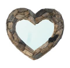 Heart Driftwood Mirror - Various Sizes