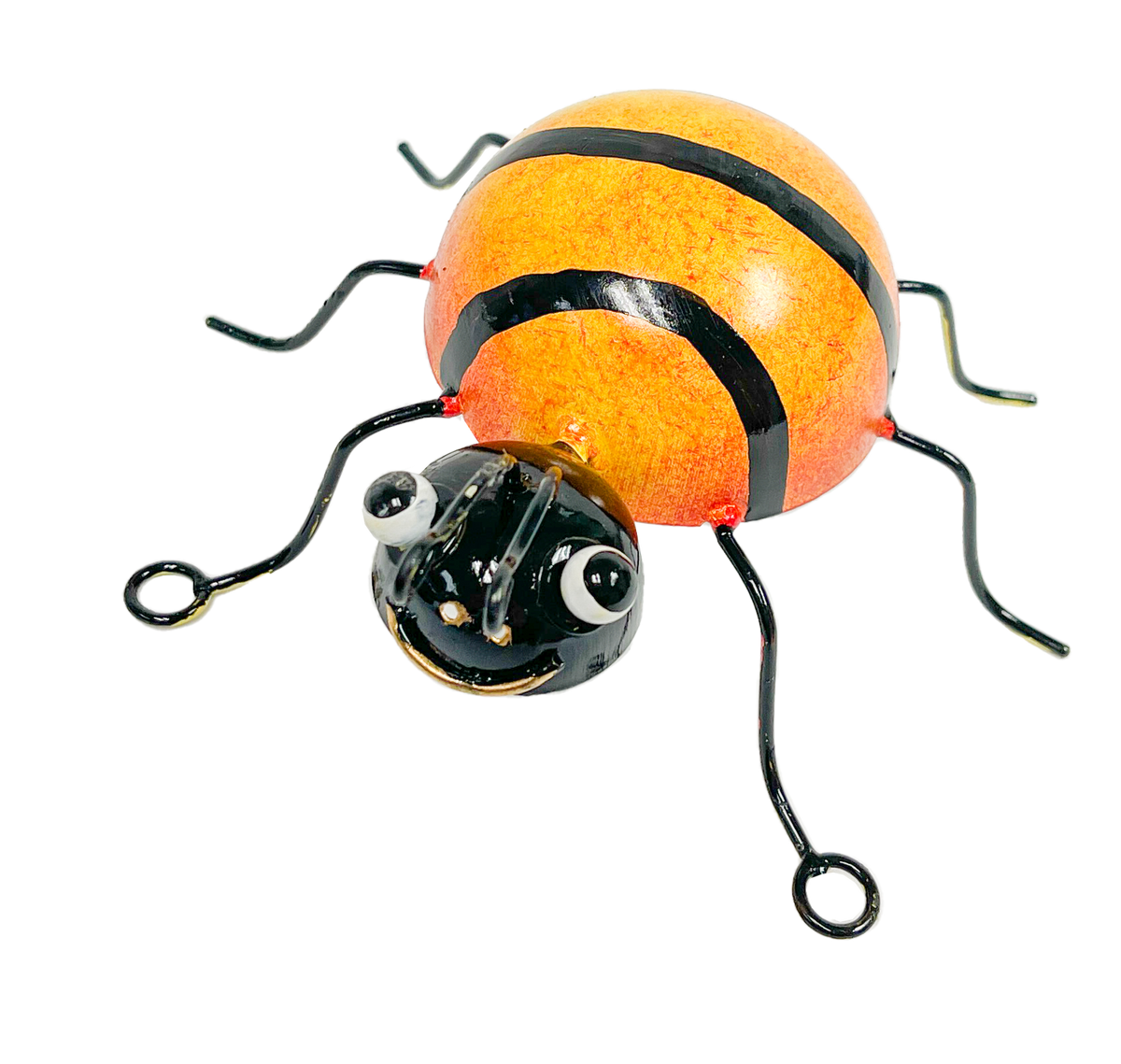 Painted Metal Bee Ball