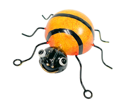 Painted Metal Bee Ball