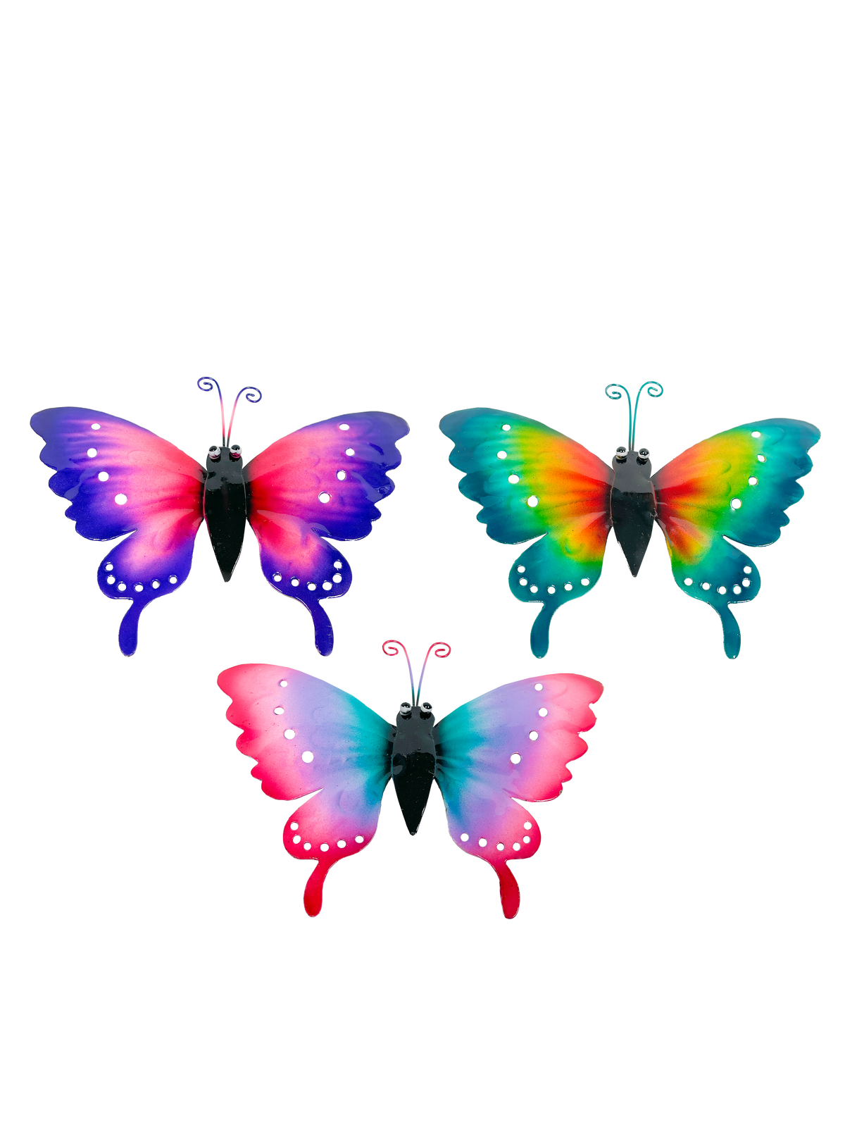 Painted Metal Butterfly - Assorted Colours