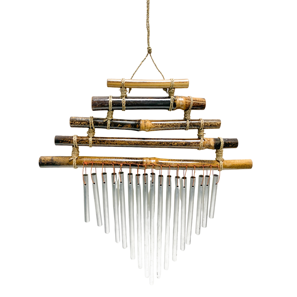 Tiered Bamboo Iron Wind Chime