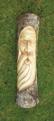 Green Man Log Carving Side Beard - 50cm