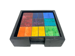 Square Mosaic Coaster - Rainbow Tiles Set of Four