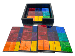 Square Mosaic Coaster - Rainbow Tiles Set of Four