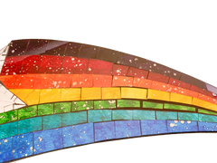 Mosaic Wall Plaque Shooting Star