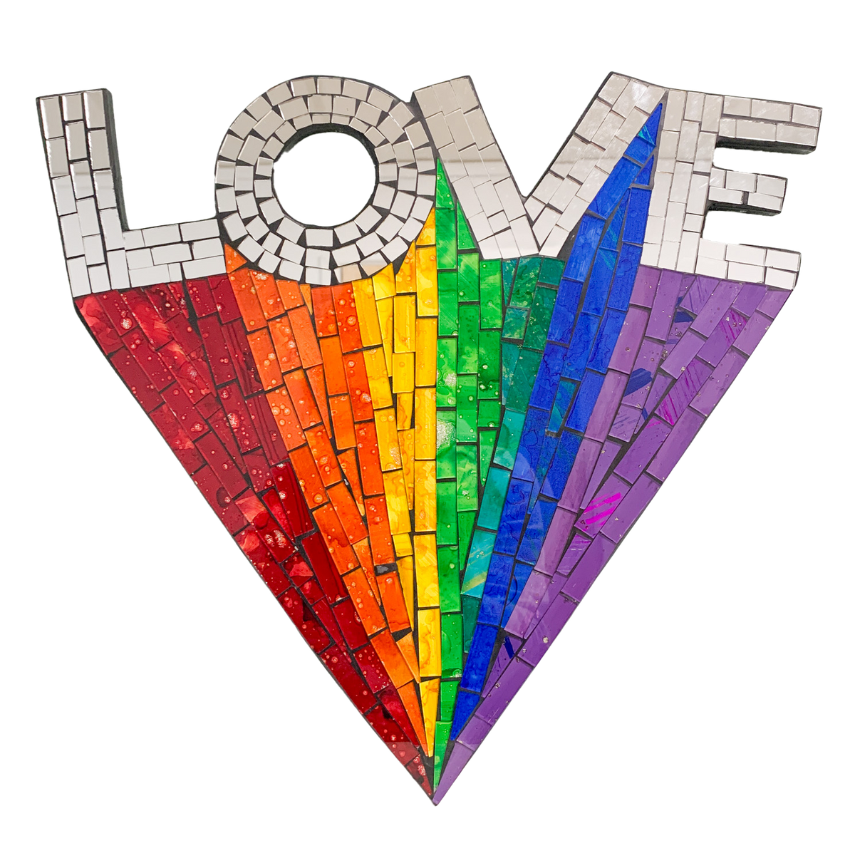 Mosaic Wall Plaque Love