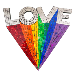 Mosaic Wall Plaque Love
