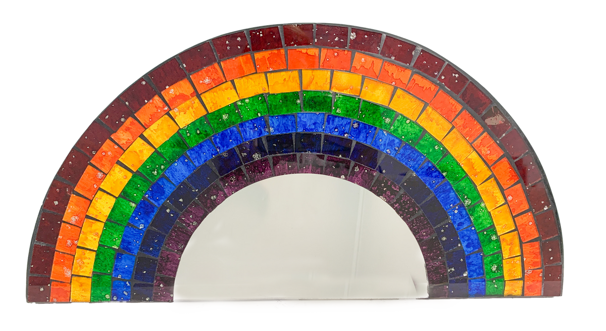 Mosaic Rainbow Mirror