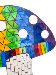 Mosaic Wall Plaque Rainbow Mushroom