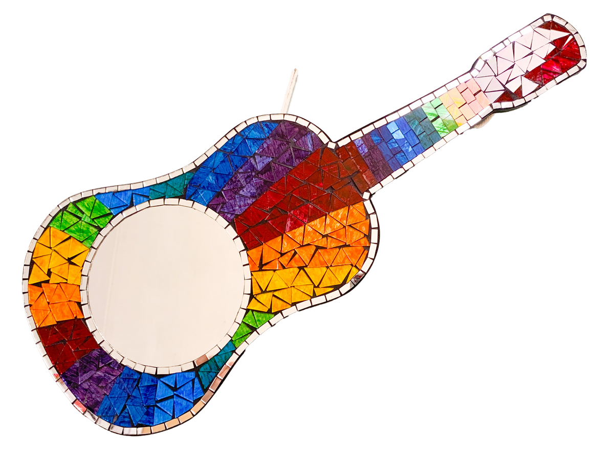 Mosaic Mirror Rainbow Guitar