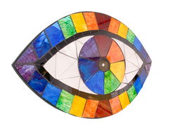 Mosaic Wall Plaque Rainbow Third Eye