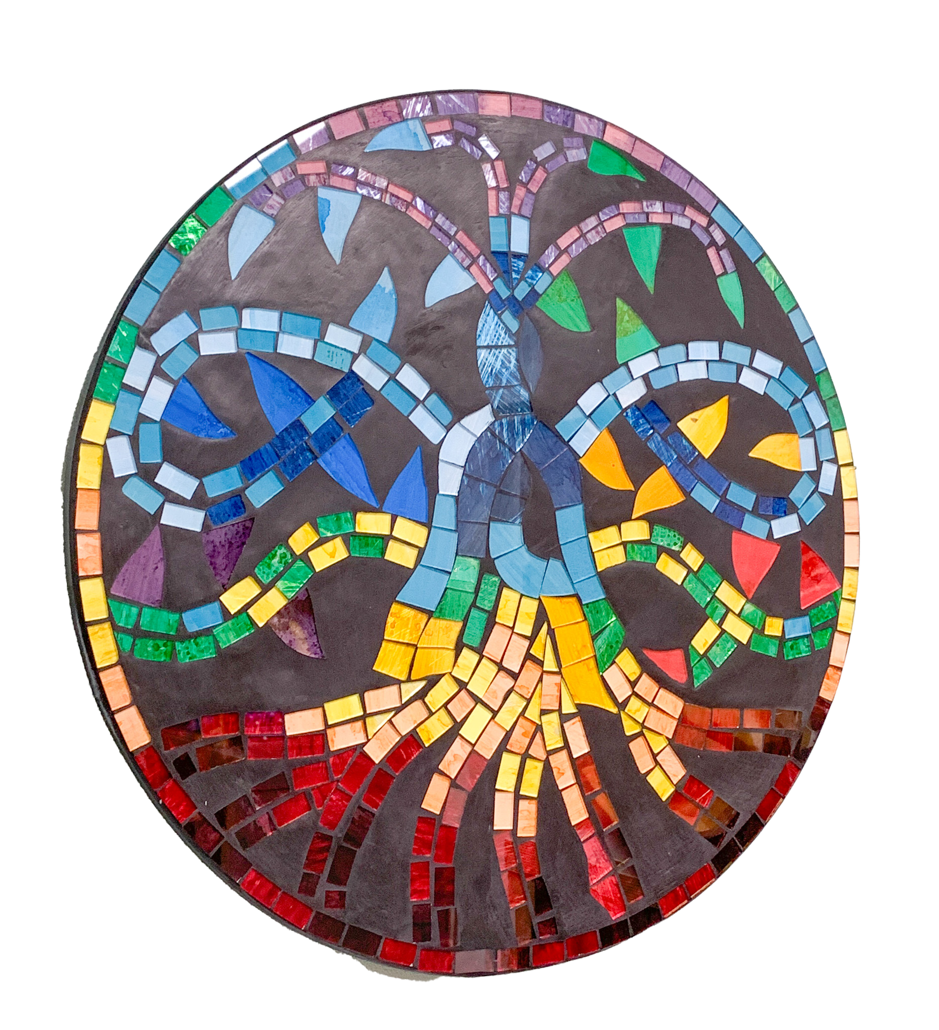 Mosaic Meditation Wall Plaque
