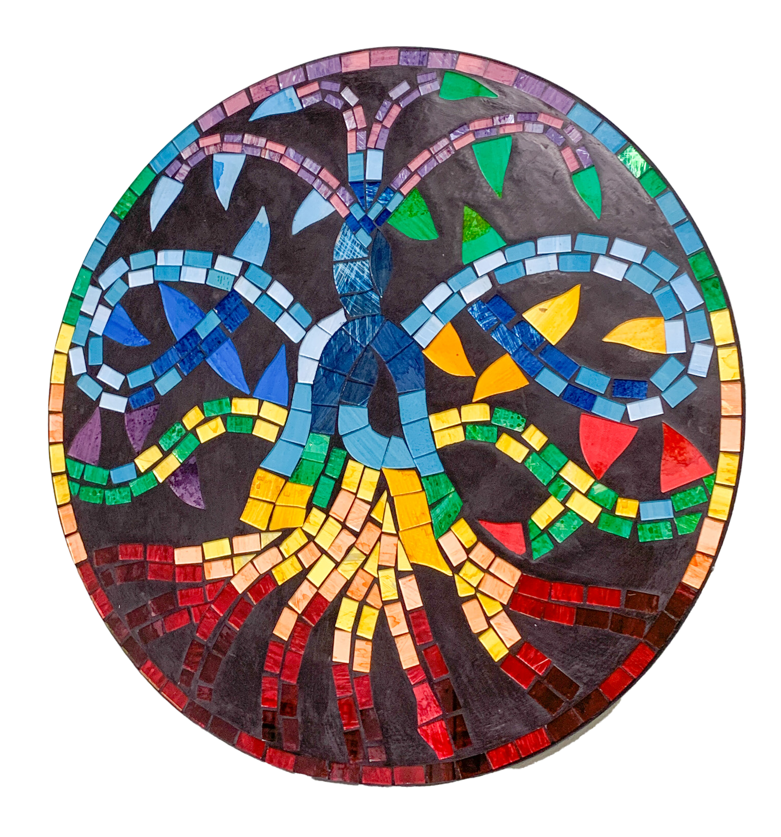 Mosaic Meditation Wall Plaque
