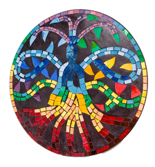 Mosaic Meditation Wall Plaque