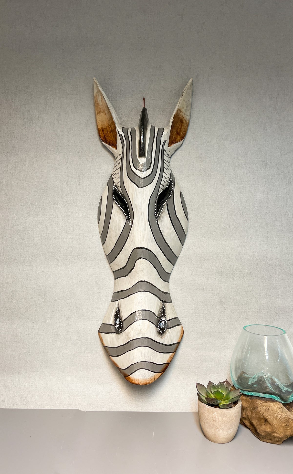 Zebra Mask White - Various Sizes