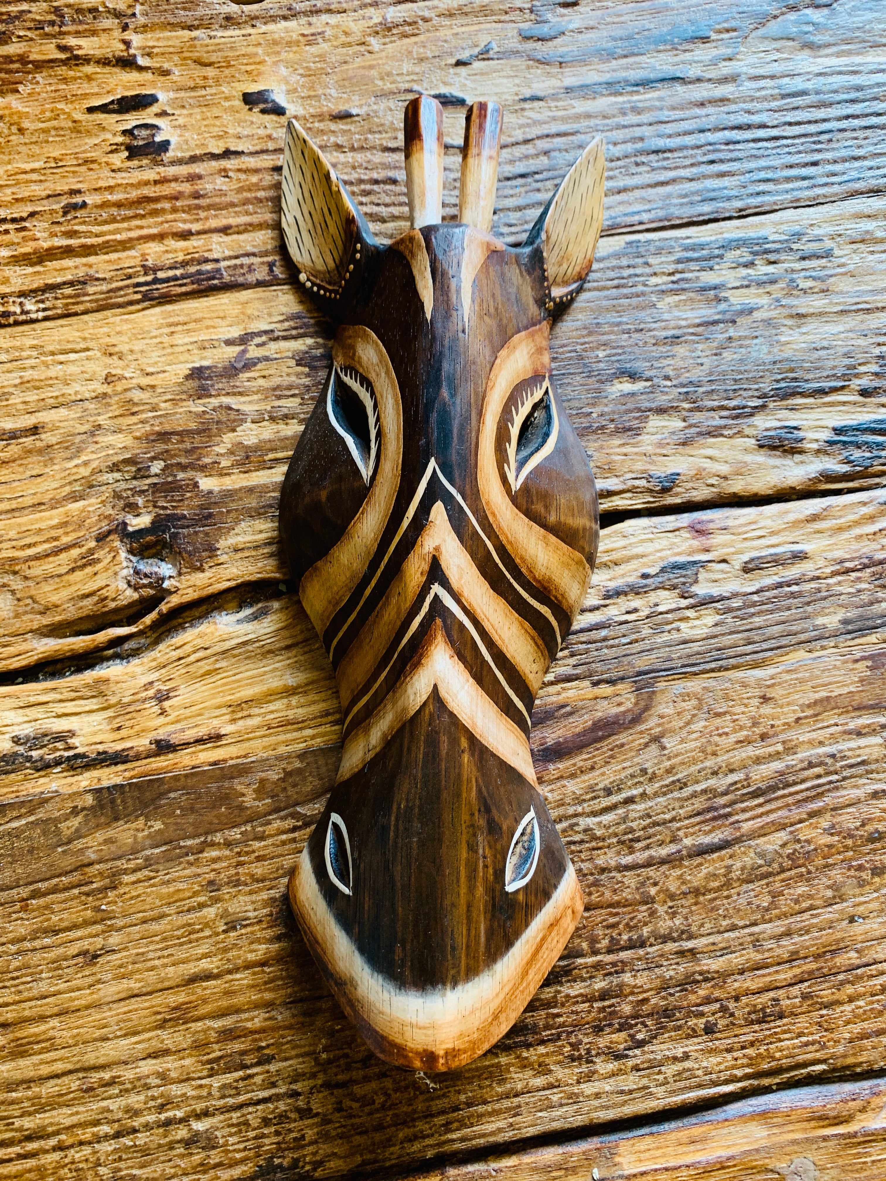 Brown Zebra Mask - Various Sizes