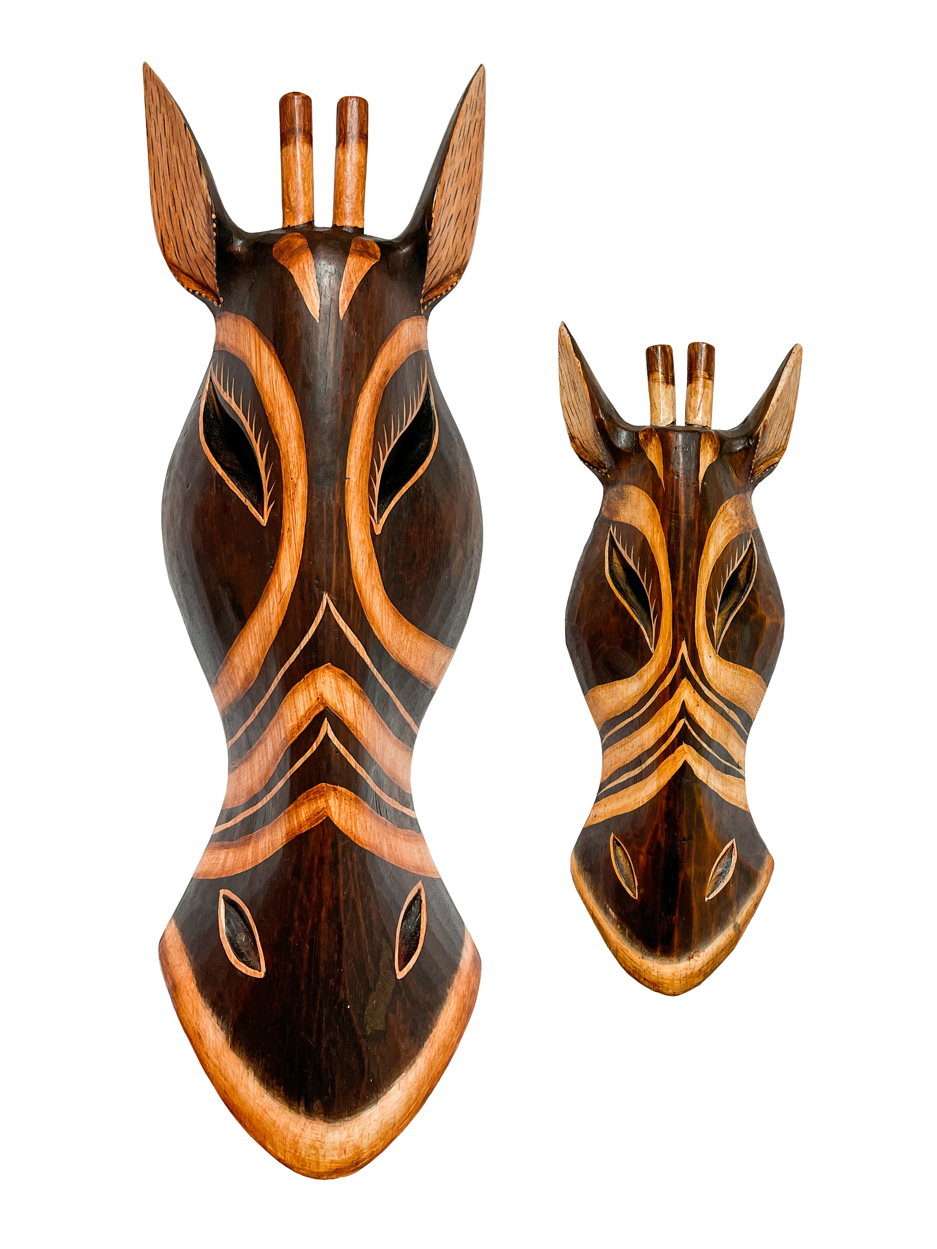 Brown Zebra Mask - Various Sizes