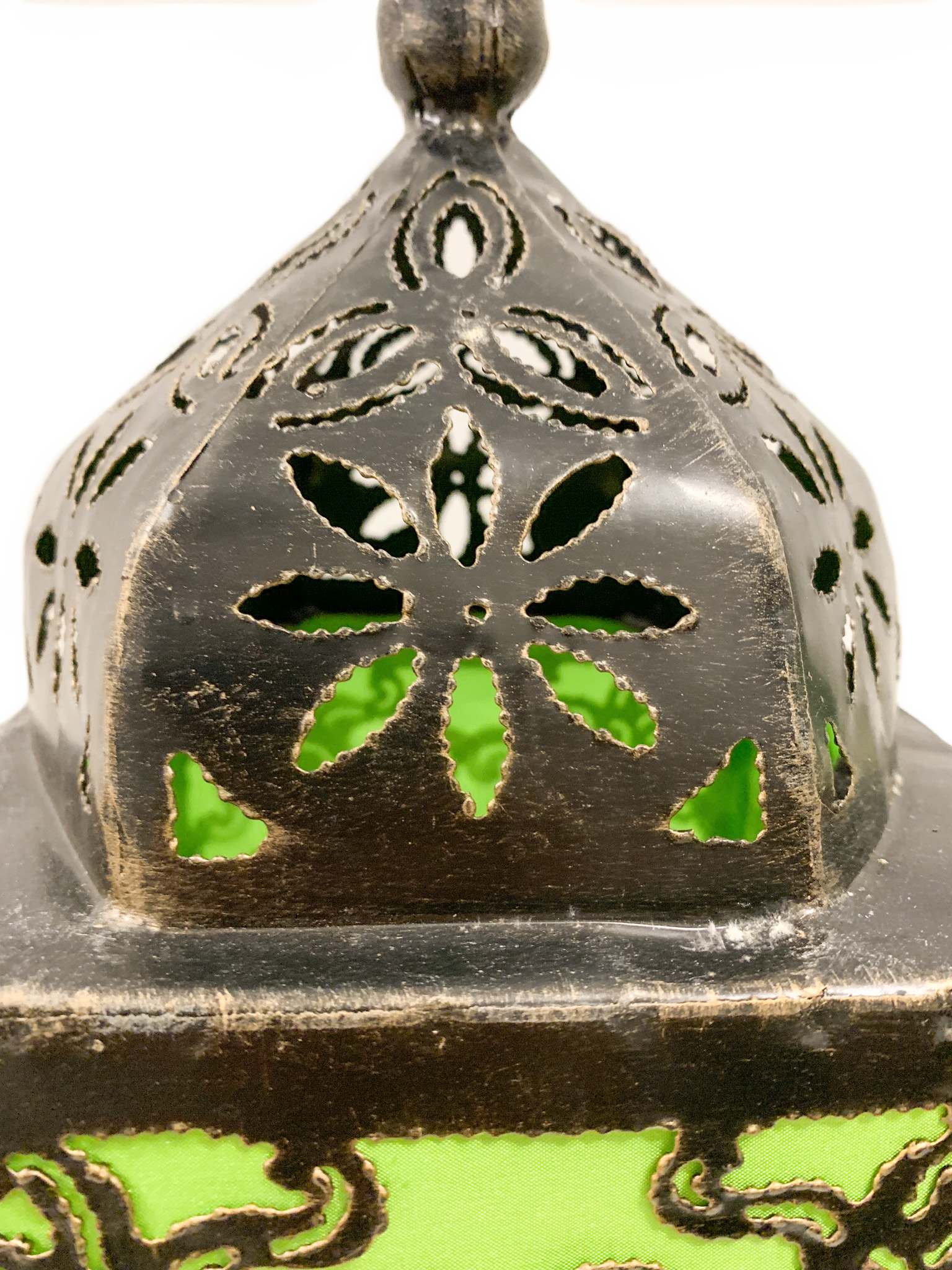 Moroccan Style Lamp Square Green