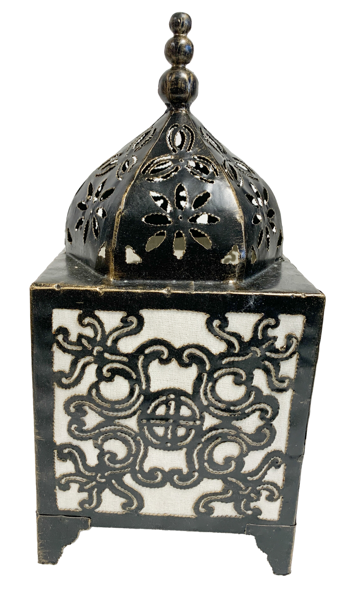 Moroccan Style Lamp Square White