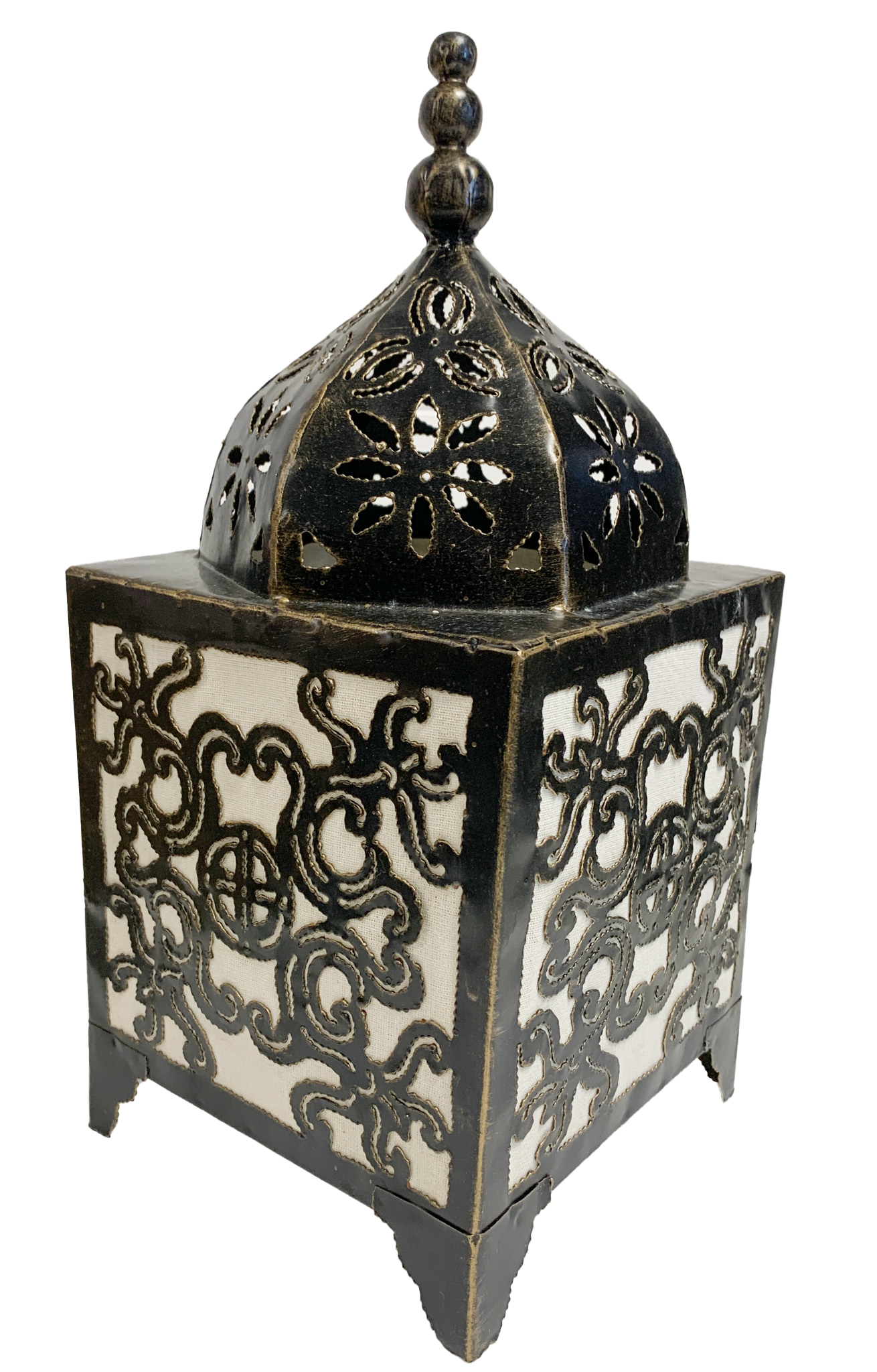 Moroccan Style Lamp Square White