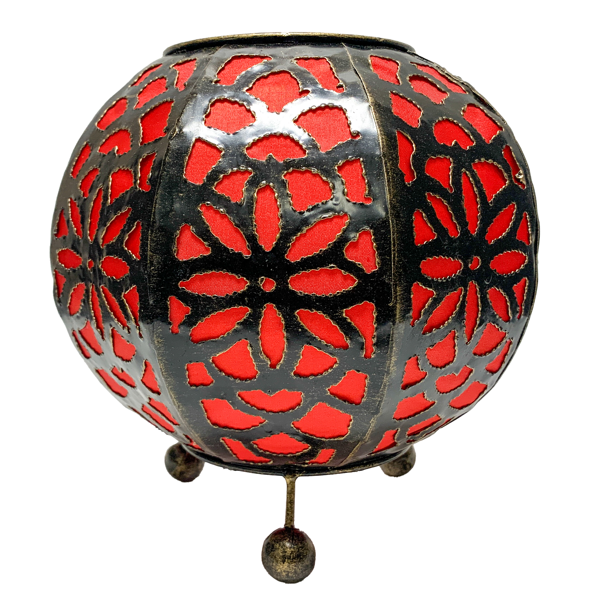 Moroccan Style Lamp Sphere Red