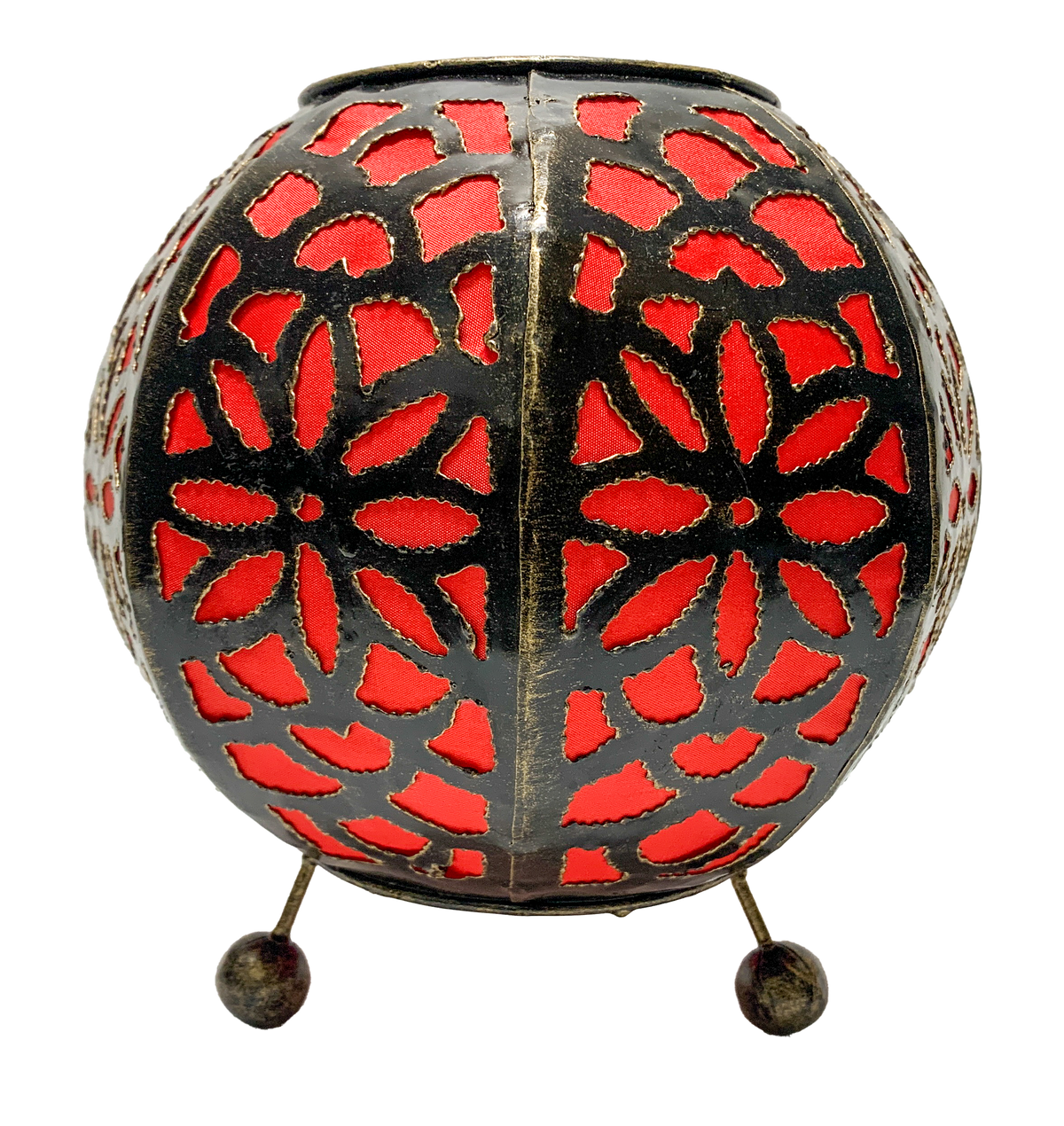 Moroccan Style Lamp Sphere Red