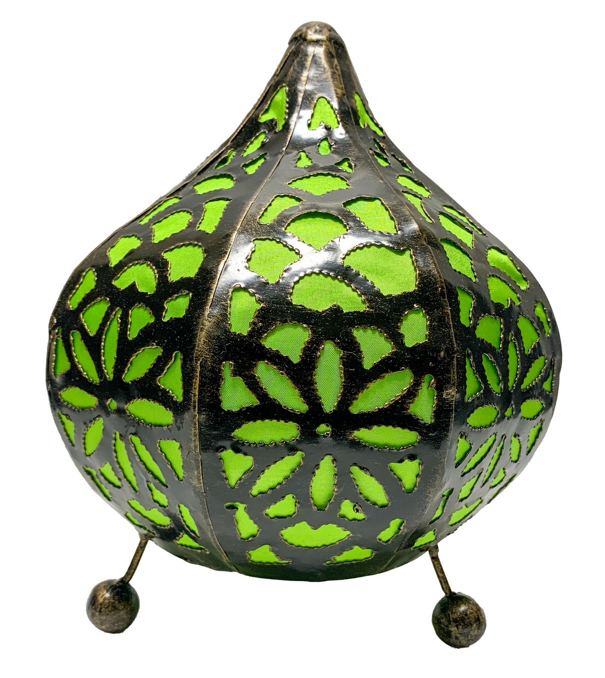 Moroccan Lamp with Top Green
