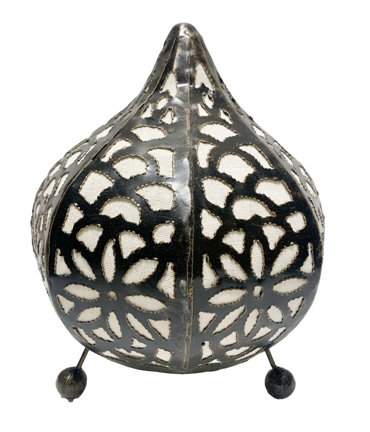 Moroccan Lamp with Top White