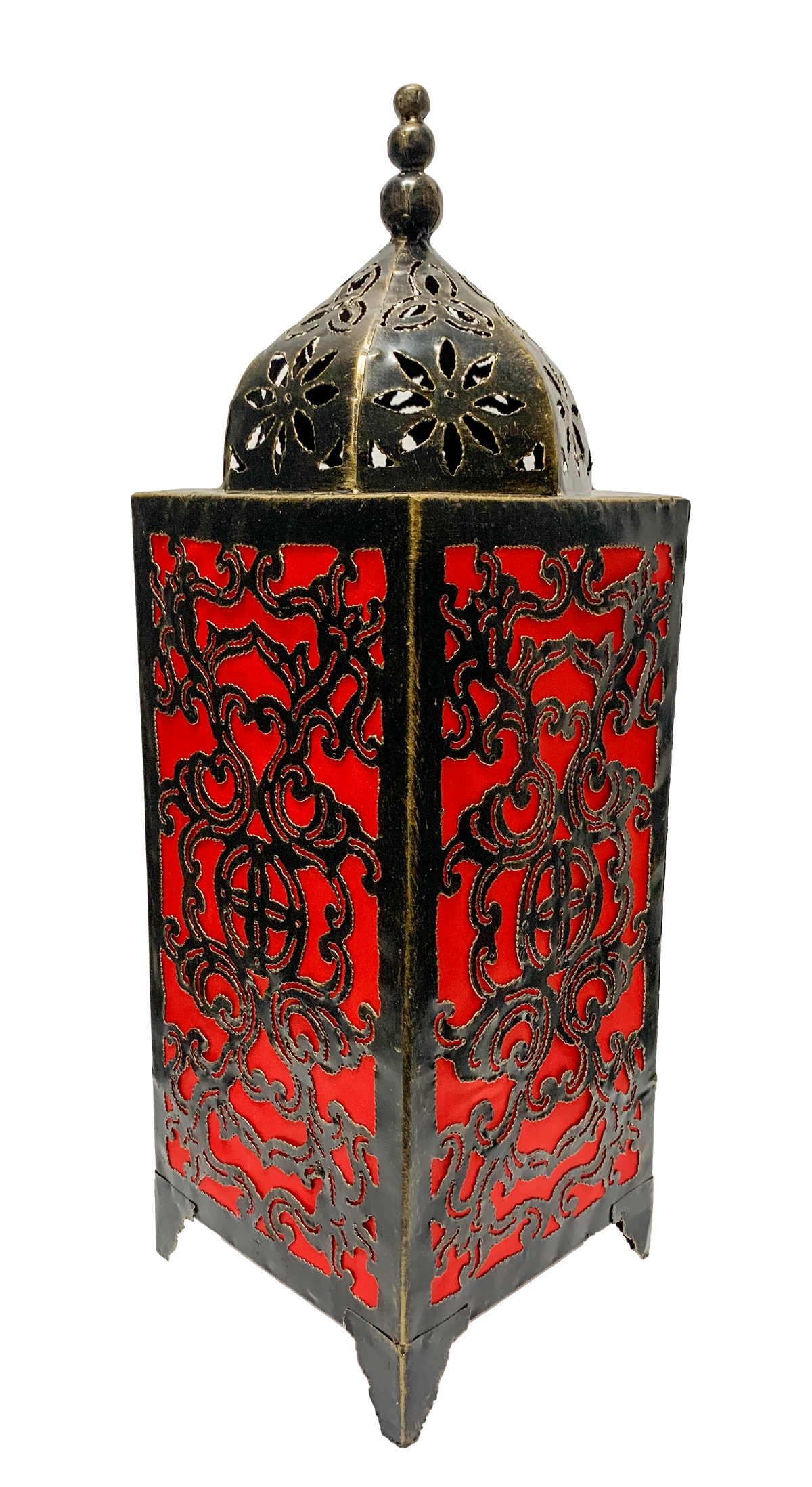 Moroccan Style Lamp Red 52cm
