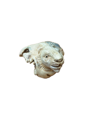 Wooden Carved Lion's Head Parasite Wood