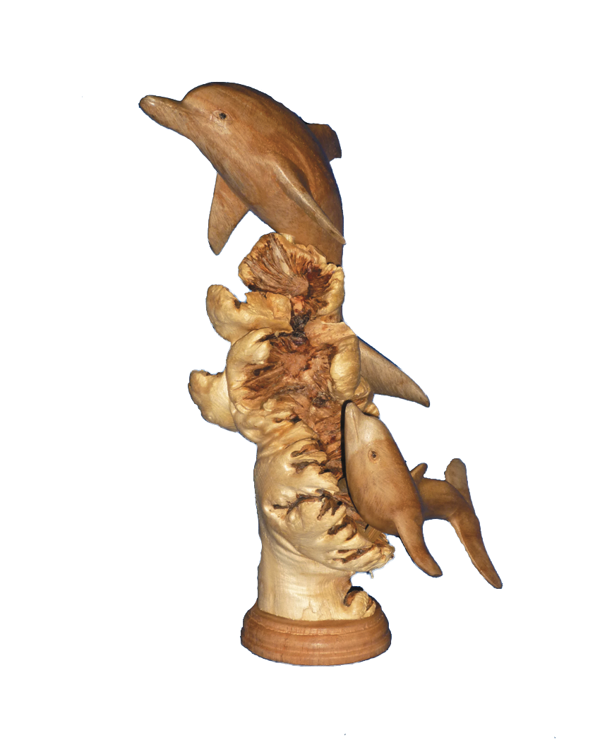 Parasite Dolphins Statue