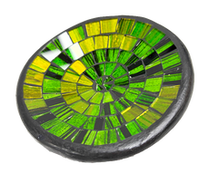 Round Mosaic Bowl Set of Four - Green