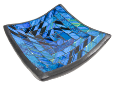 Square Mosaic Bowl Set of Four - Blue