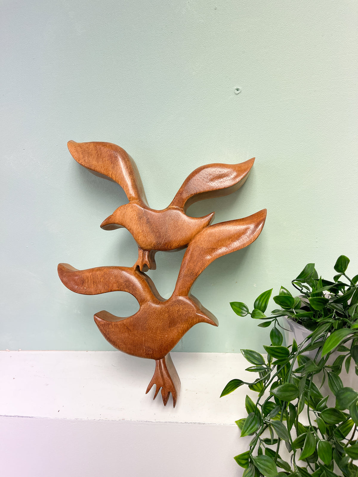 Wooden Bird Carving  - Wall Hanging