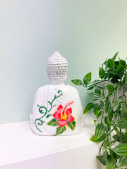 Resin Flower Buddha White - Various Sizes