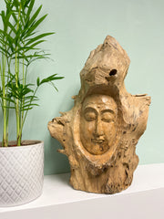 Buddha Log Carving