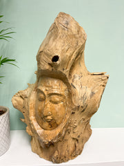 Buddha Log Carving