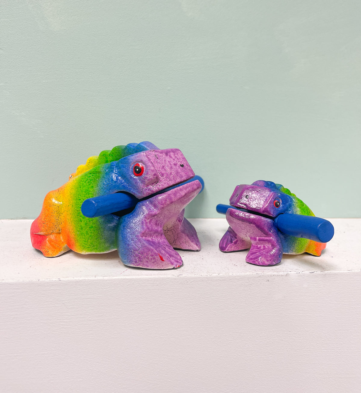 Rainbow Frog Guiro