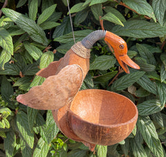 Coconut Bird Feeder - Duck