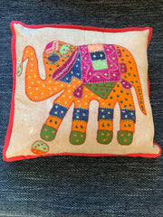 Recycled Cotton Cushion Cover - Elephant Design