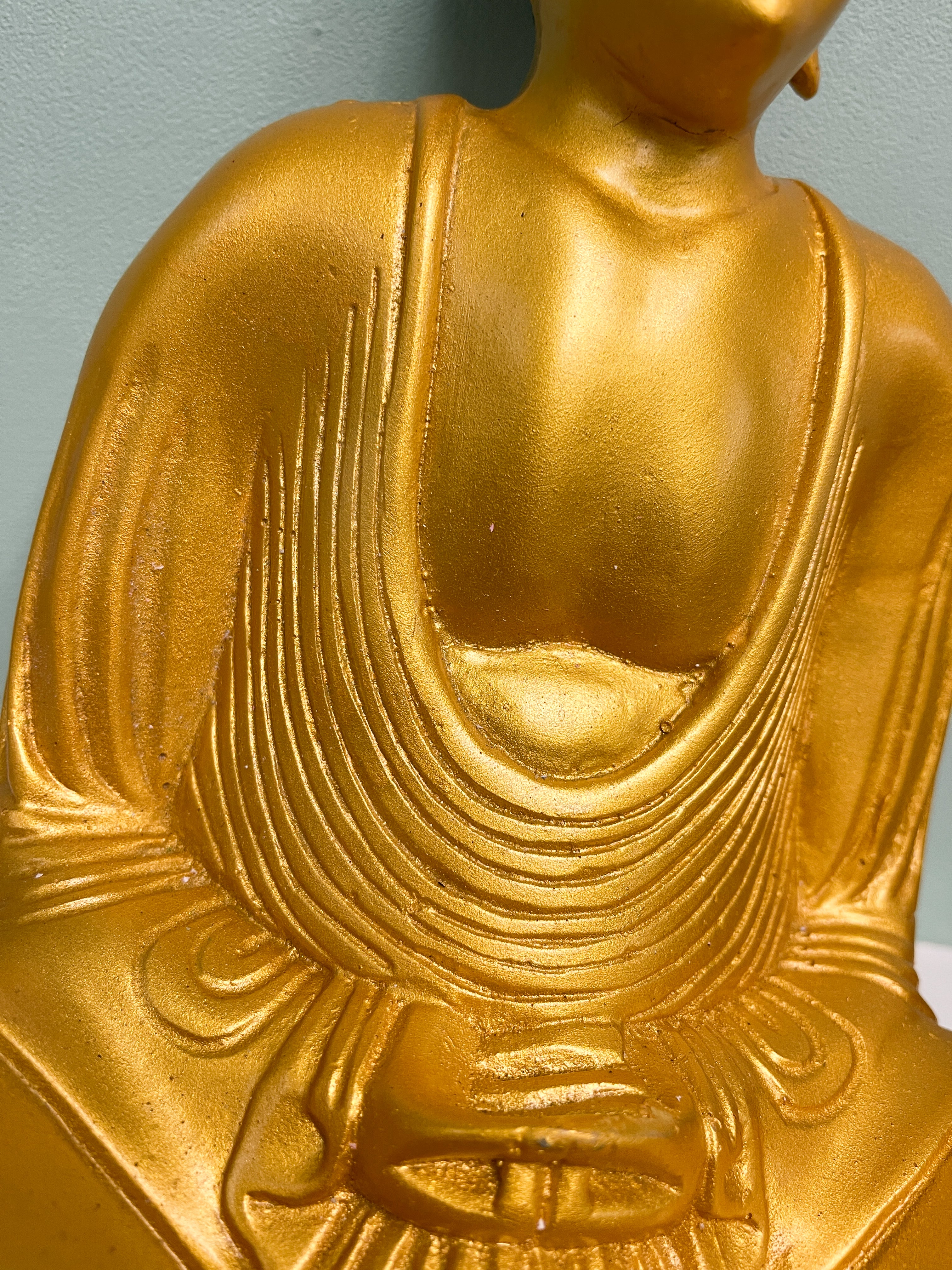 Gold Resin Buddha - Meditation