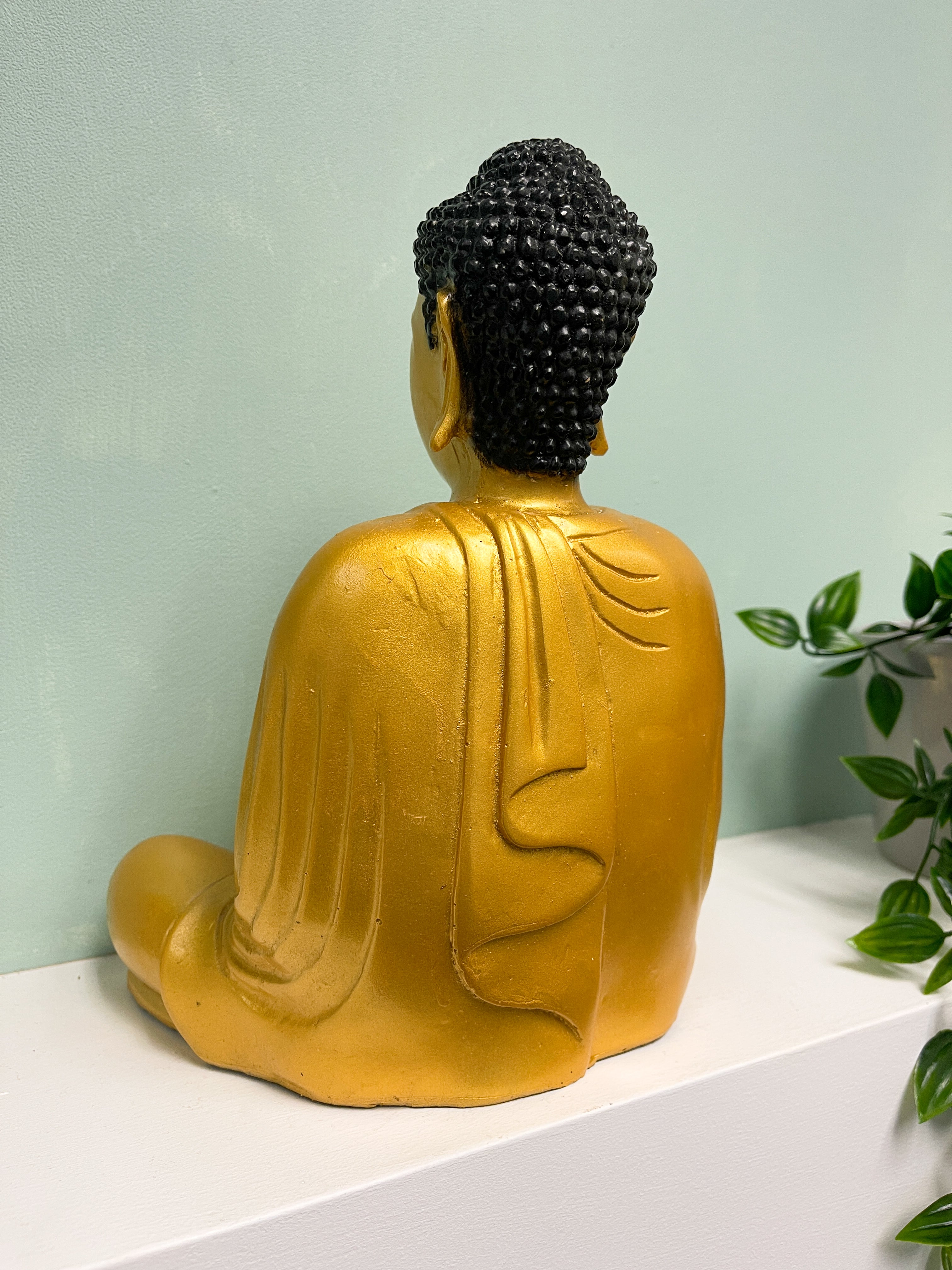 Gold Resin Buddha - Meditation