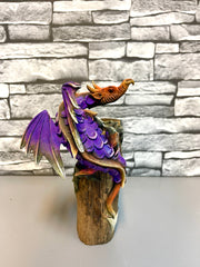 Winged Dragon On Wood