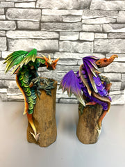 Winged Dragon On Wood