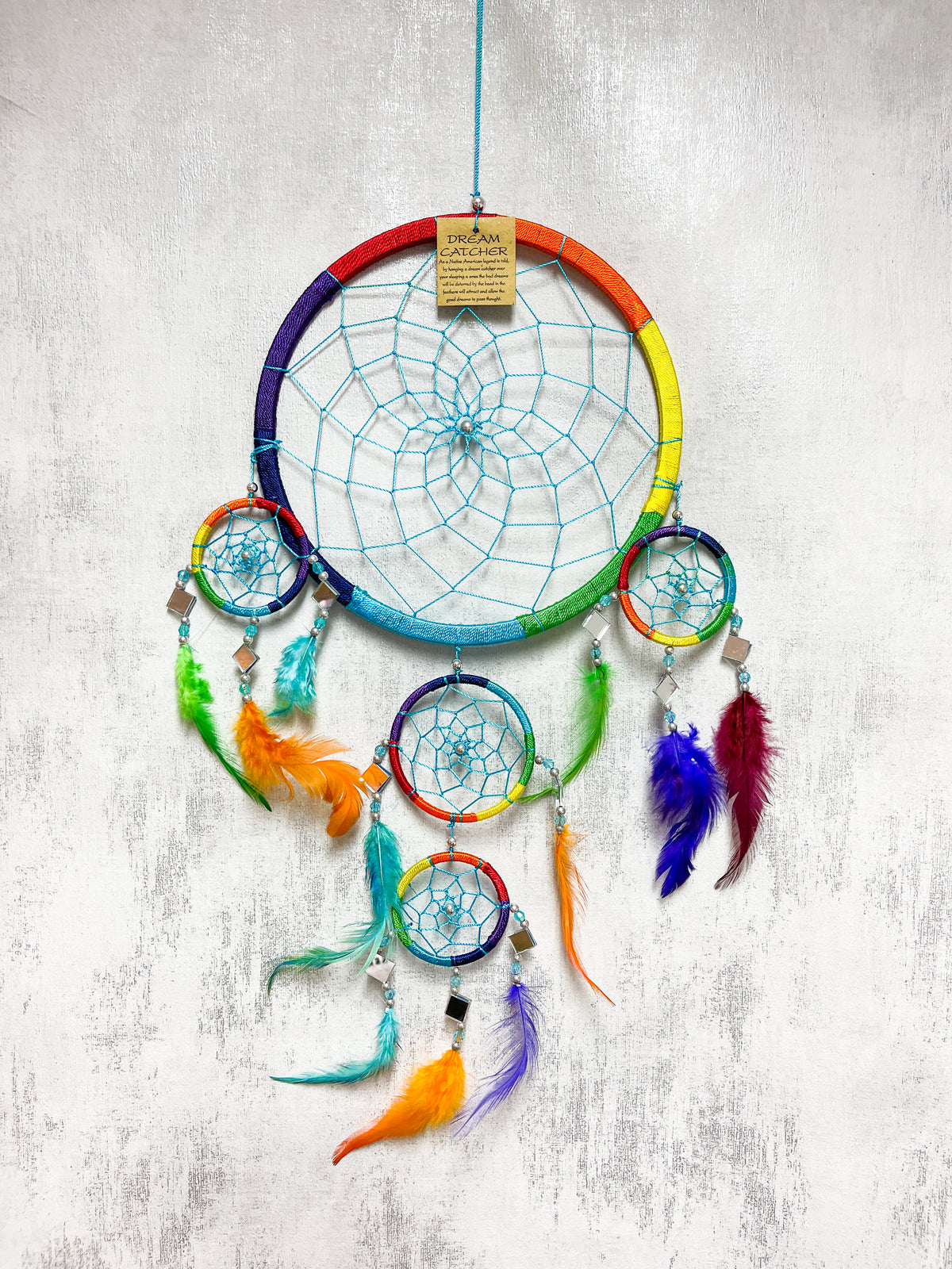 Rainbow Dreamcatcher with Mirror