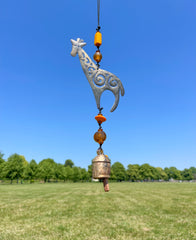 Iron Wind Chimes - Small Giraffe