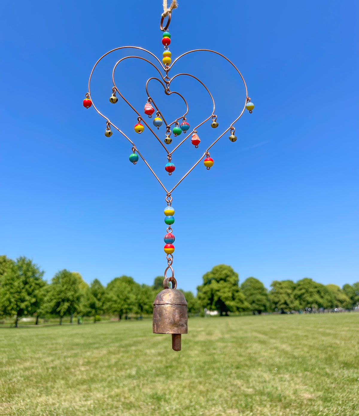 Heart Spinner Iron Wind Chime