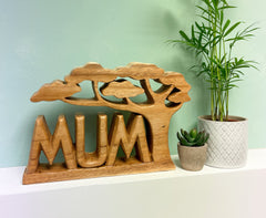 Mum Wooden Carving