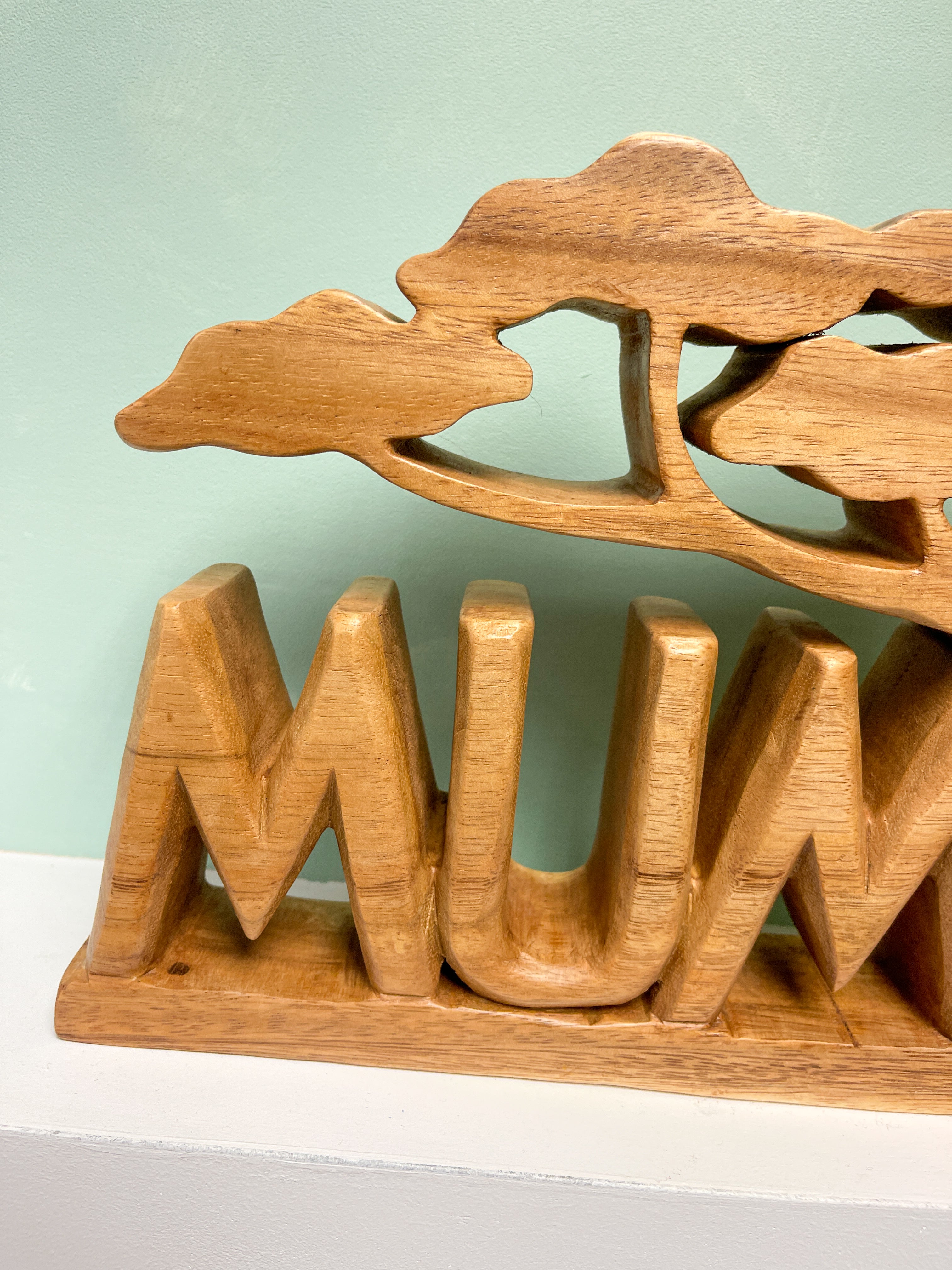 Mum Wooden Carving